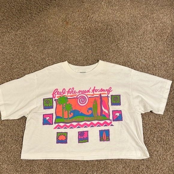Vintage 1989 Ocean Pacific Top O/S - Picture 1 of 11